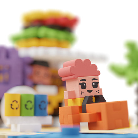 Marioinex Mini Waffle | Food Truck 148 Pcs