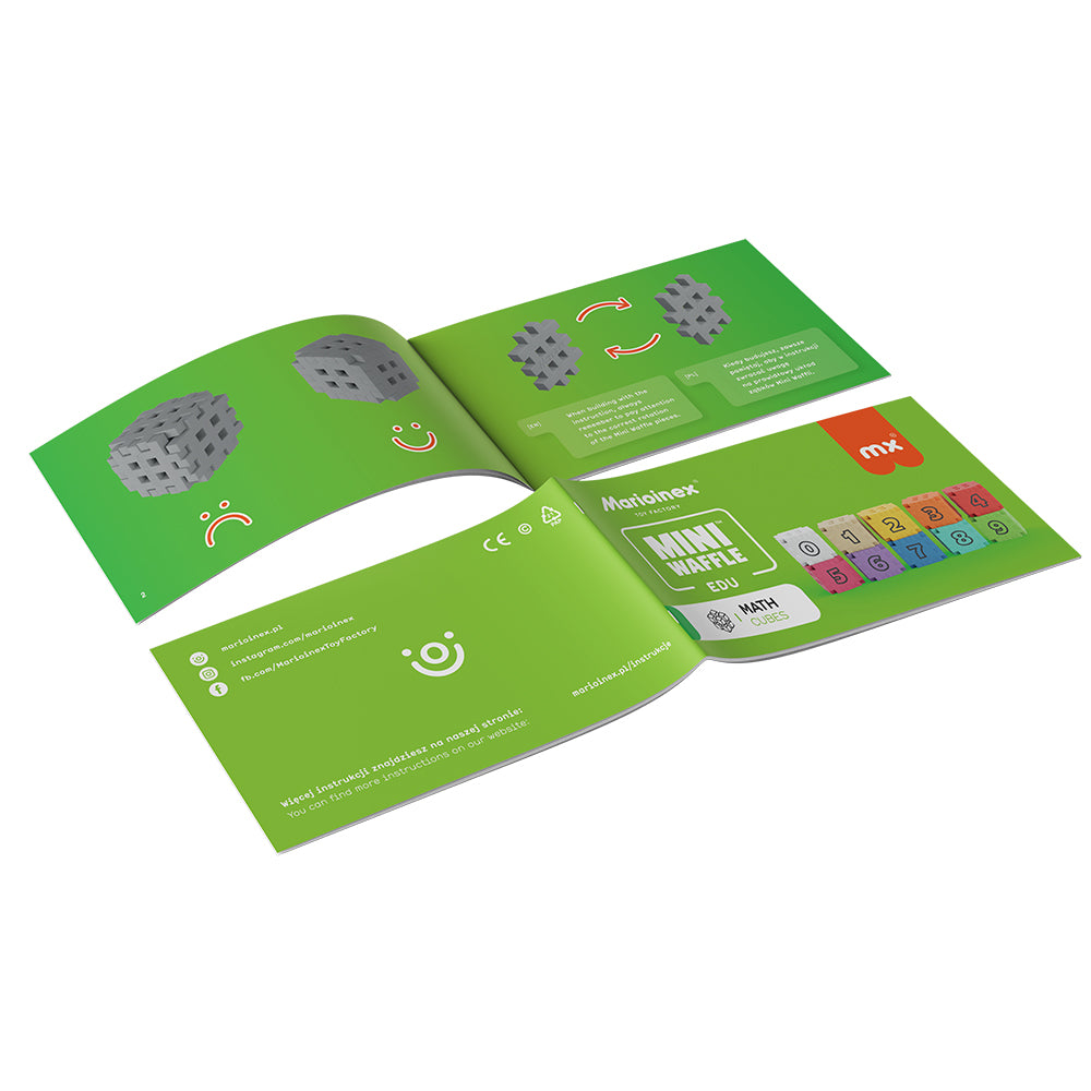 Marioinex Mini Waffle | Edu Math Cubes 60 Pcs