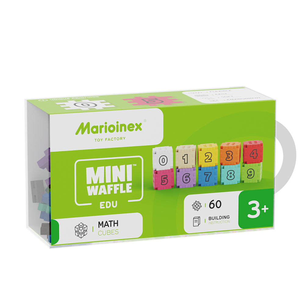 Marioinex Mini Waffle | Edu Math Cubes 60 Pcs