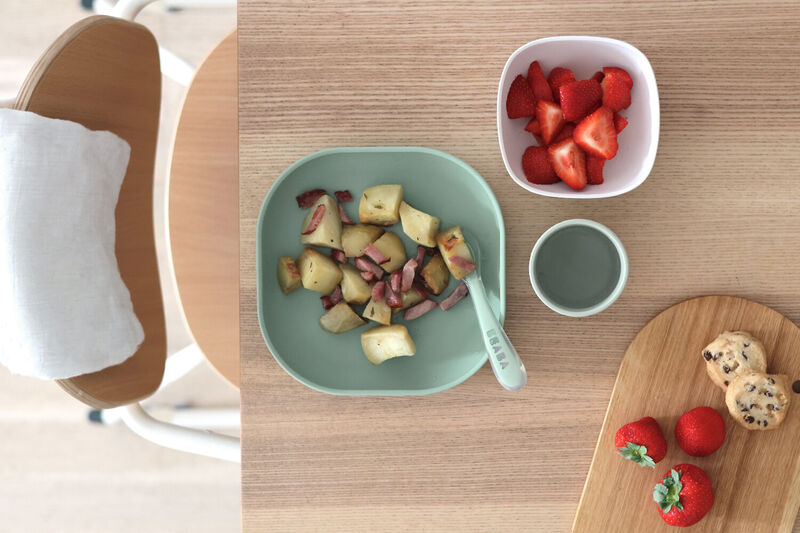 * Beaba Siliconen eetset | Sage Green