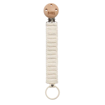 * BIBS Fopspeenketting | Knitted Ivory