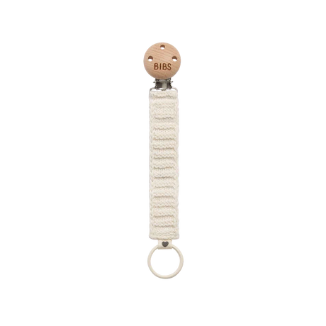 * BIBS Fopspeenketting | Knitted Ivory