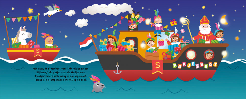 De Lantaarn Voorleesboek met lampjes Slaap lekker, Kleintje | Sinterklaas