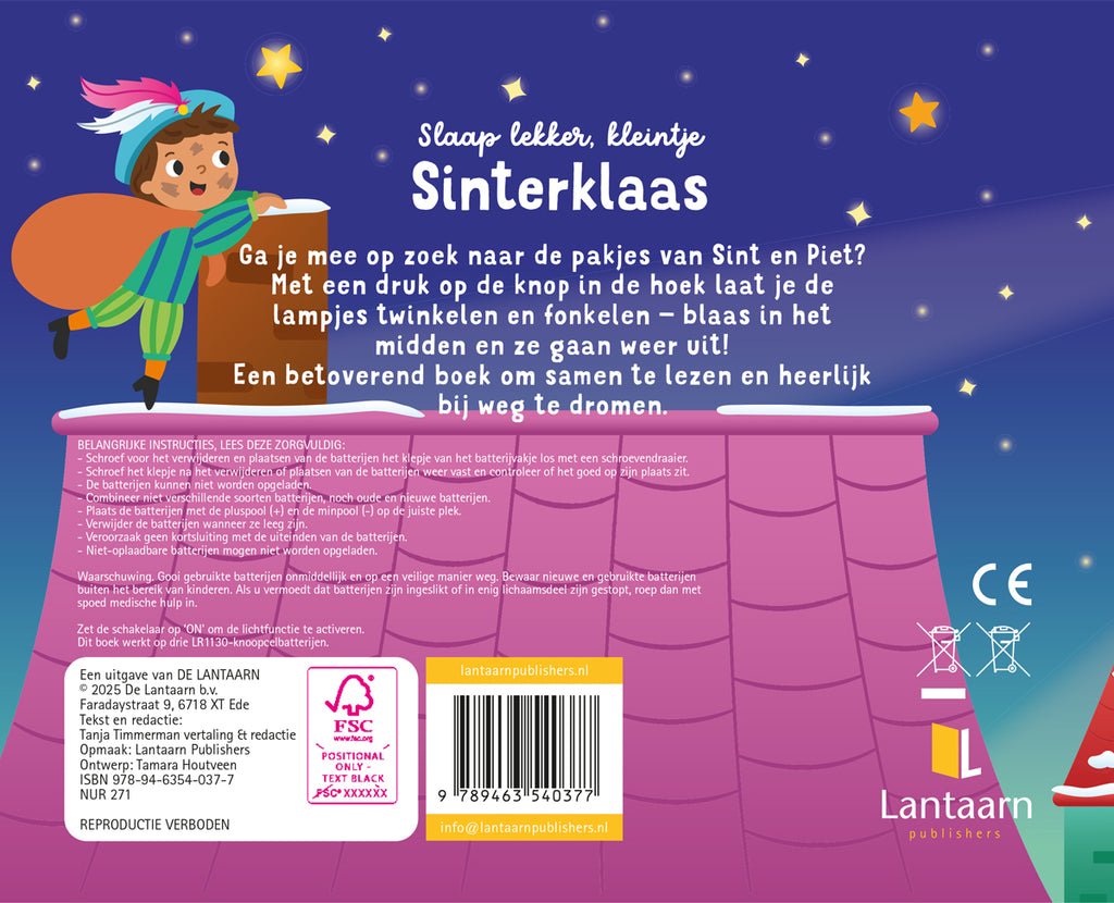 De Lantaarn Voorleesboek met lampjes Slaap lekker, Kleintje | Sinterklaas