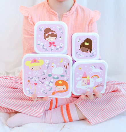 A Little Lovely Company Lunch & Snack Box Set | Princesses