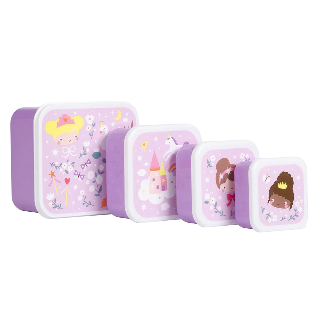 A Little Lovely Company Lunch & Snack Box Set | Princesses