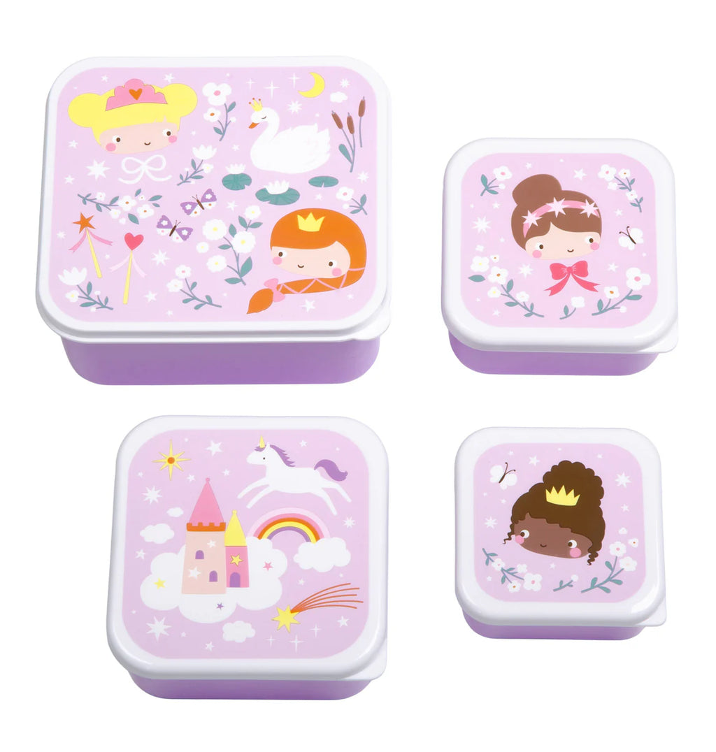 A Little Lovely Company Lunch & Snack Box Set | Princesses