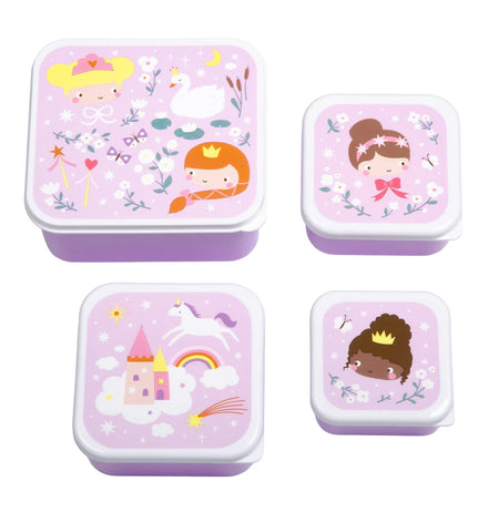 A Little Lovely Company Lunch & Snack Box Set | Princesses
