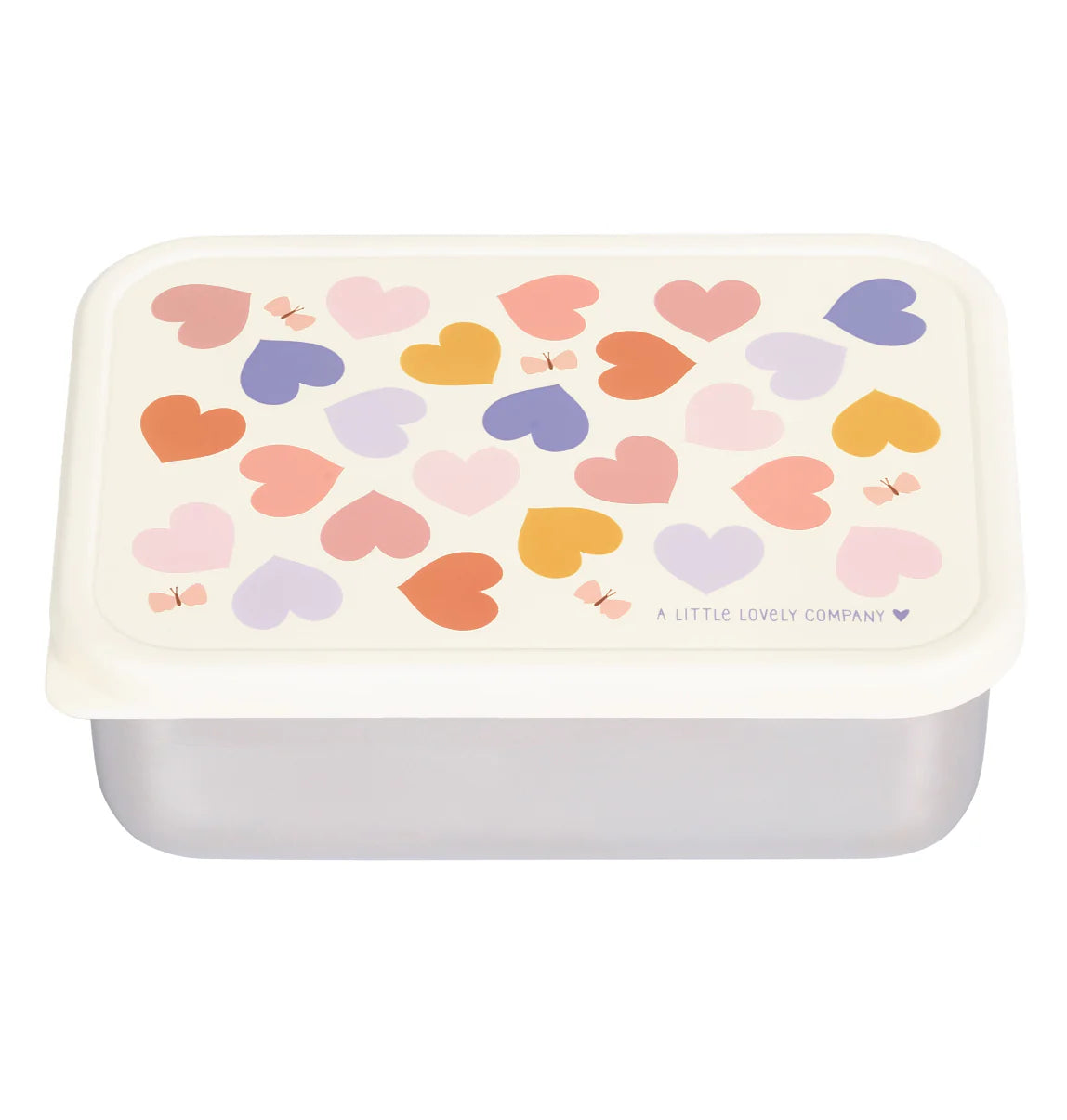 A Little Lovely Company RVS Lunchbox | Hartjes