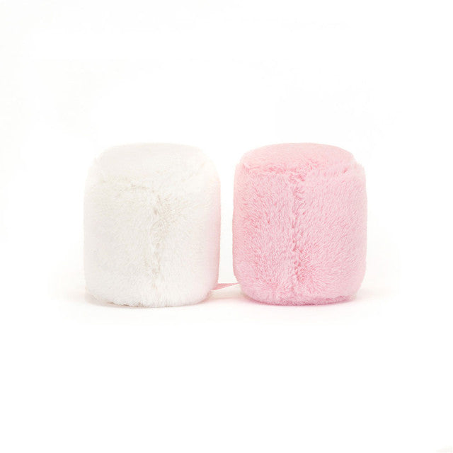 Jellycat Knuffel Amuseables Pink and White Marshmallows 15cm