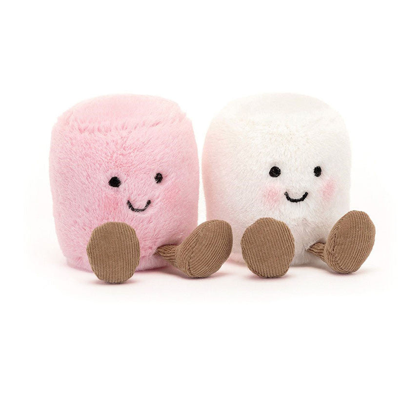 Jellycat Knuffel Amuseables Pink and White Marshmallows 15cm