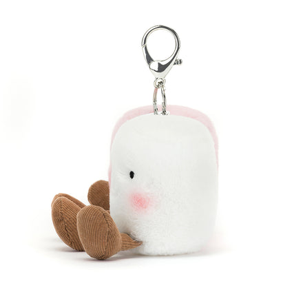 * Jellycat Knuffel Amuseable Pair of Marshmallows Bag Charm Sleutelhanger