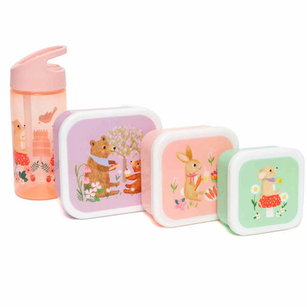 Petit Monkey Set 3 Snack Boxen | Animals Picnic