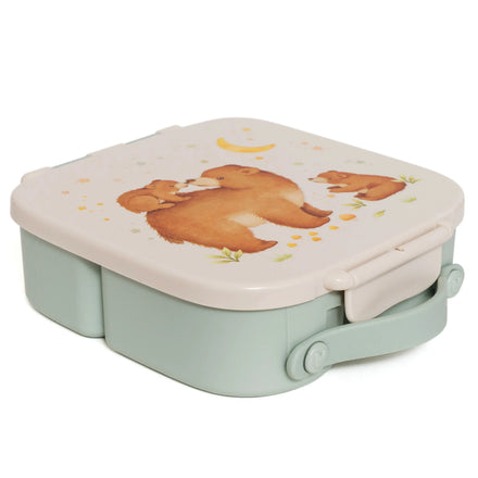 Petit Monkey Bento Lunchbox Met Vakjes | Beren en sterren