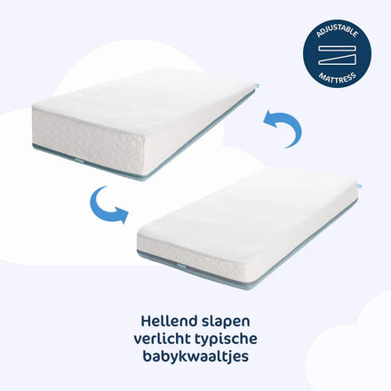 AeroSleep Premium Matraspakket voor Babybed/Ledikant | Matras + Matrasbeschermer Anti Reflux  70 x 140 cm