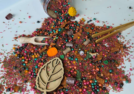 SensoryFun Speelrijst Mix Pour And Play 1.2kg | Herfst