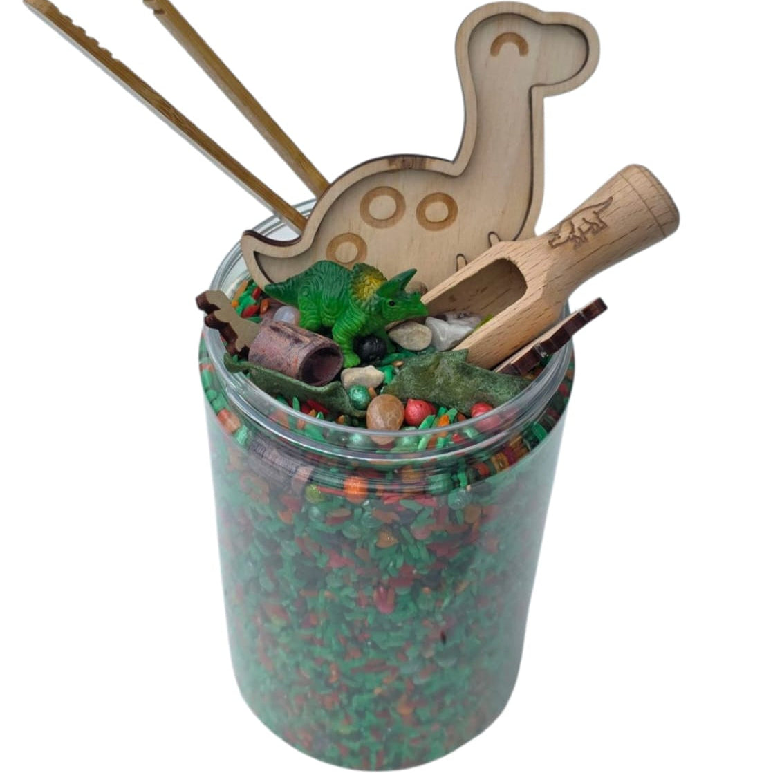 SensoryFun Speelrijst Mix PourAndPlay 1.2kg | Dino