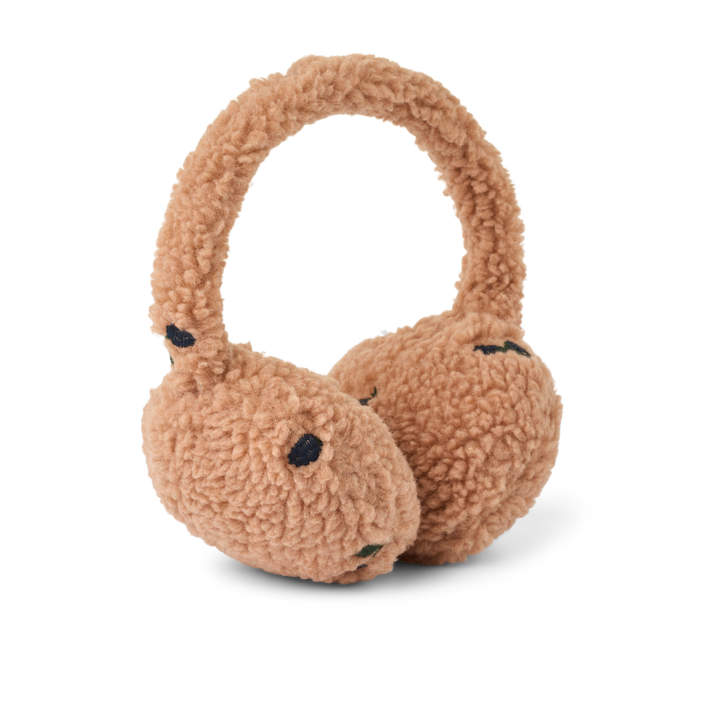 Liewood Albero Pile Earwarmers | Berry / Pale Tuscany / Embroidery