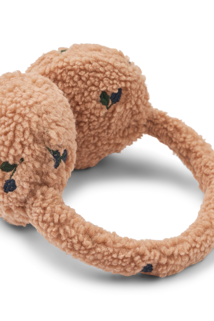 Liewood Albero Pile Earwarmers | Berry / Pale Tuscany / Embroidery