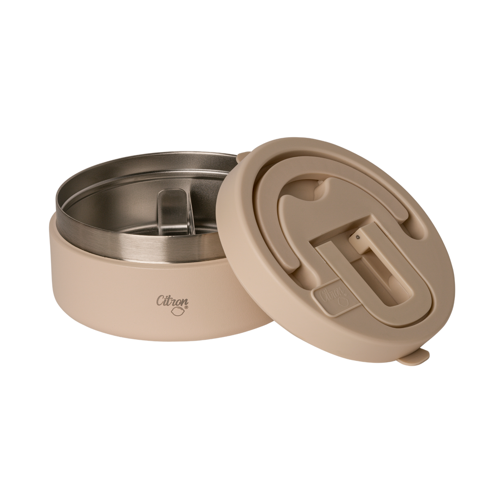 Citron RVS Thermo Food Jar 400ml | Beige