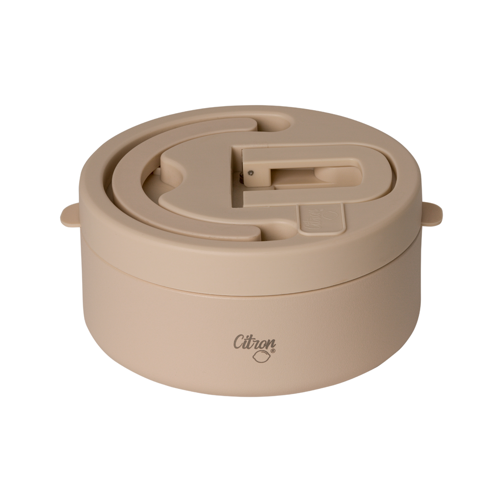 Citron RVS Thermo Food Jar 400ml | Beige