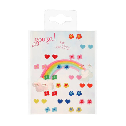 Souza Oorstickers 19 Paren | Flowers Hearts