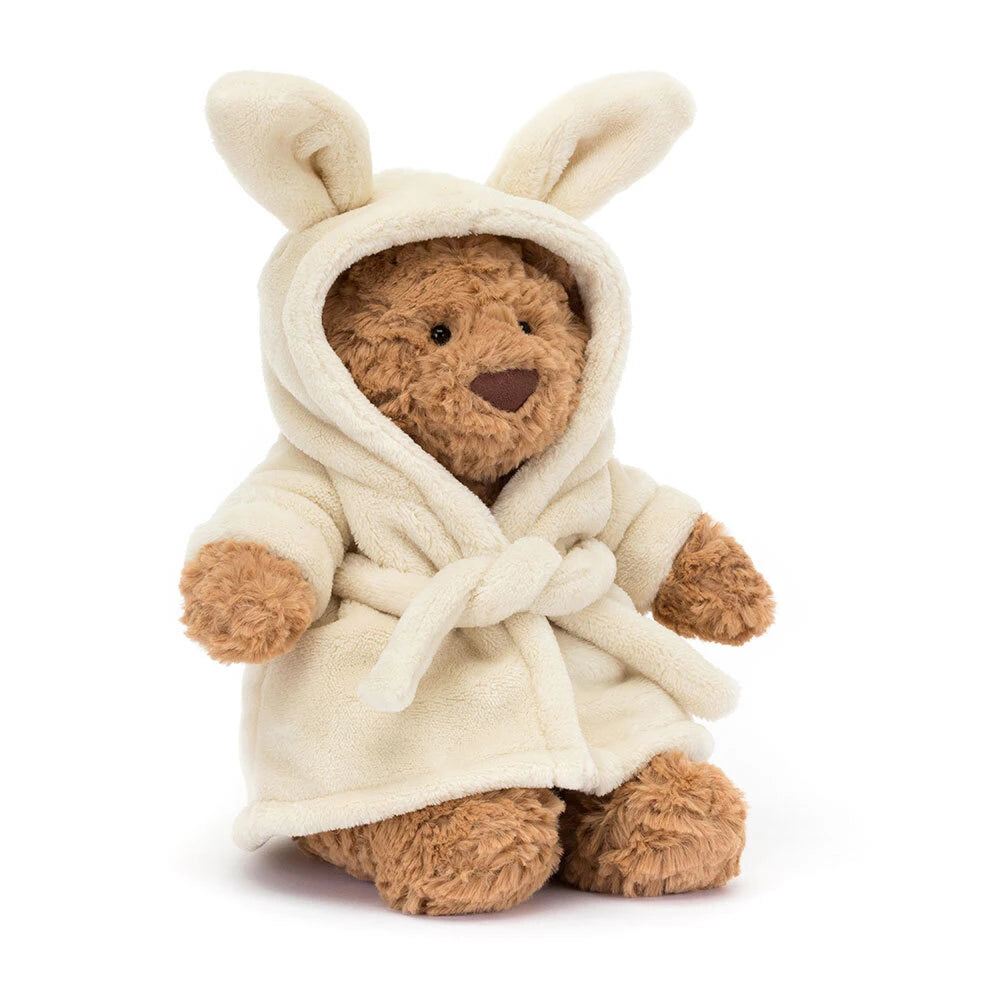 Jellycat Knuffel Bartholomew Bear Bathrobe 26cm