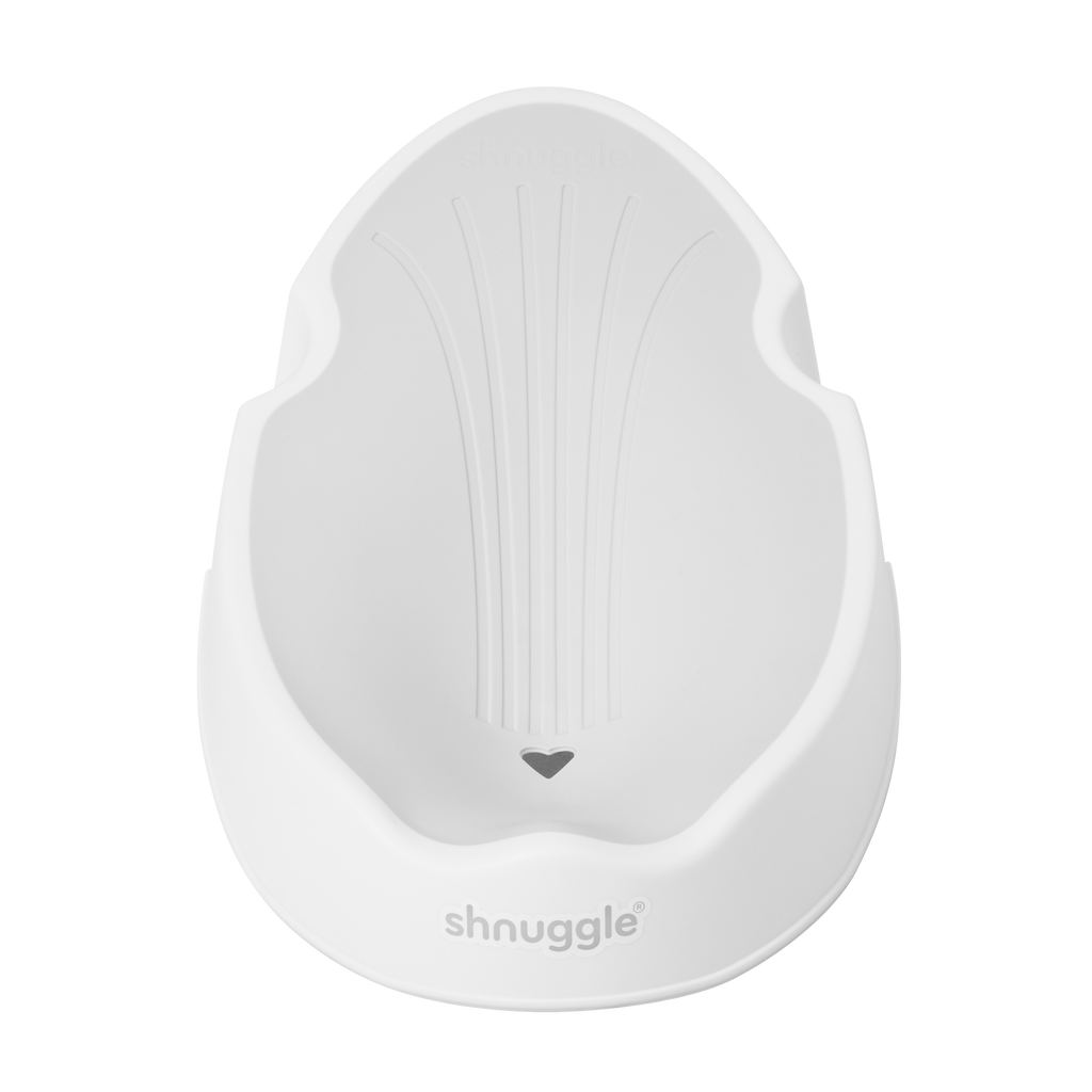 Shnuggle Newborn Badsteun voor baby's | White Grey