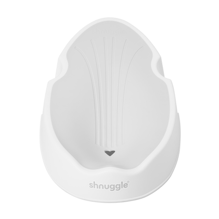 Shnuggle Newborn Badsteun voor baby's | White Grey