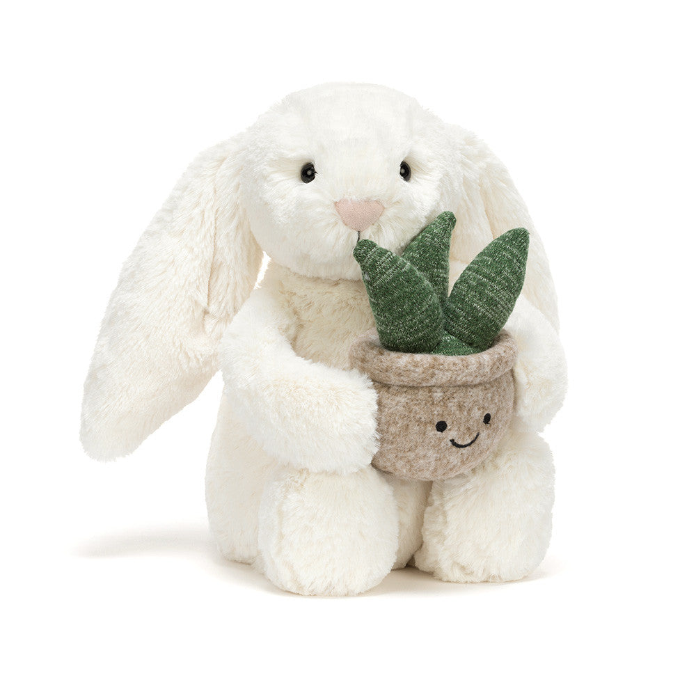 * Jellycat Knuffel | Cream Bunny Met Plantje