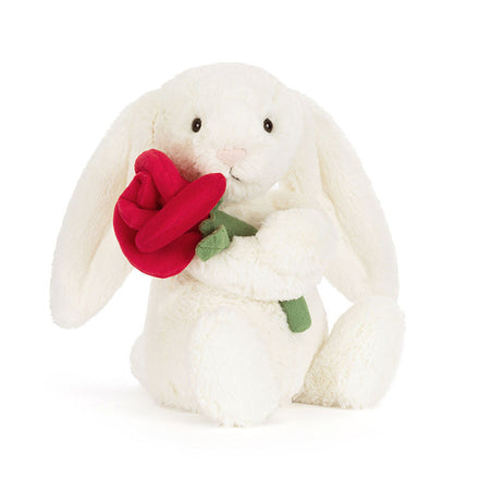Jellycat Knuffel | Cream Bunny with Rose