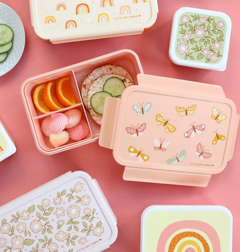 A Little Lovely Company Lunch Box Met Verdeelvakjes | Vlinders