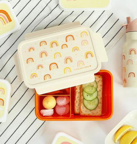 * A Little Lovely Company Lunch Box Met Verdeelvakjes | Regenbogen