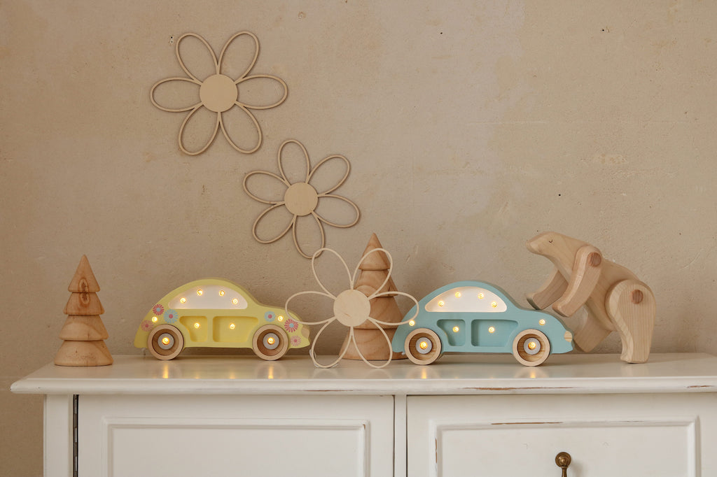 * Little Lights Lamp Beetle Car Mini | Sunflower
