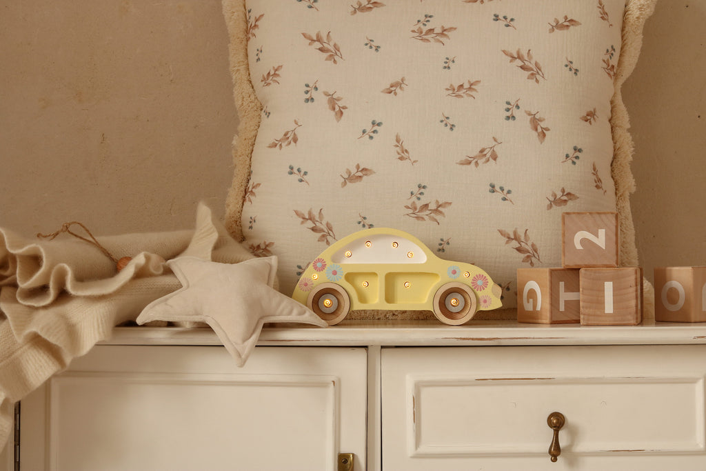 * Little Lights Lamp Beetle Car Mini | Sunflower