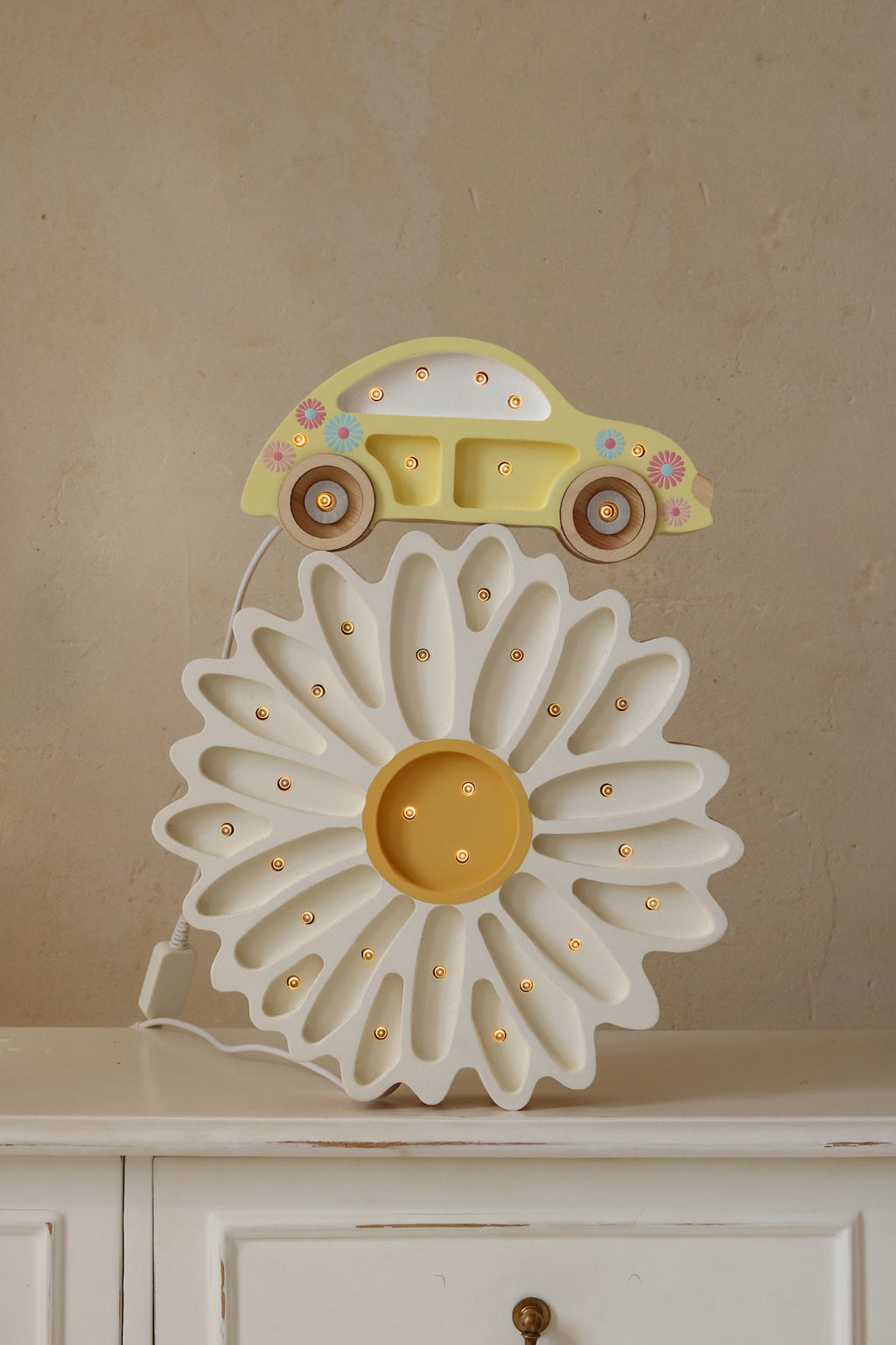 * Little Lights Lamp Beetle Car Mini | Sunflower