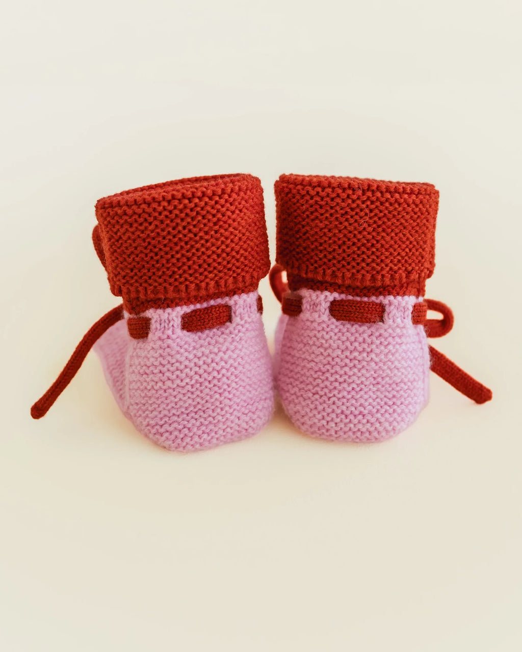 Hvid Booties 9-15M | Cotton Candy/Red