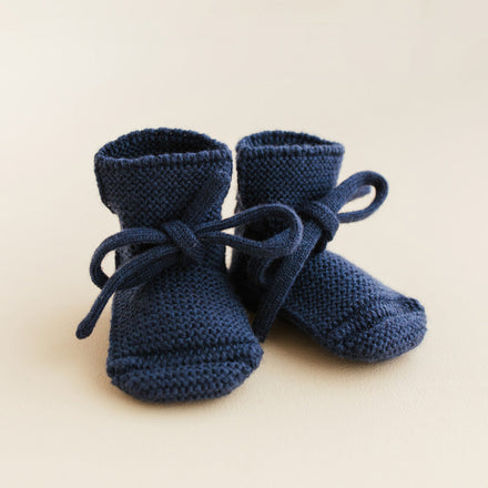 Hvid Booties | Blue