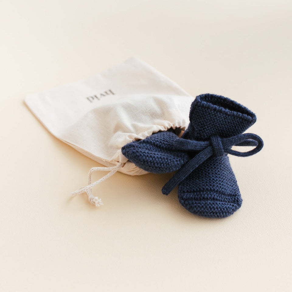 Hvid Booties | Blue