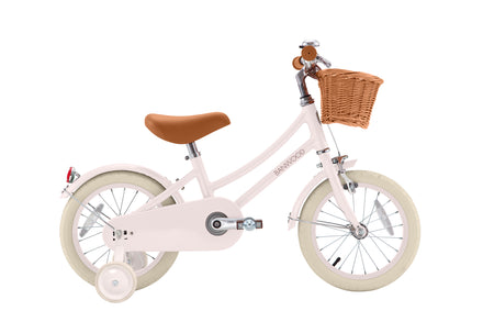 Banwood Classic Vintage 14 inch pink met verstelbaar zadel van 46 tot 56 cm, uit het aanbod van De Gele Flamingo.