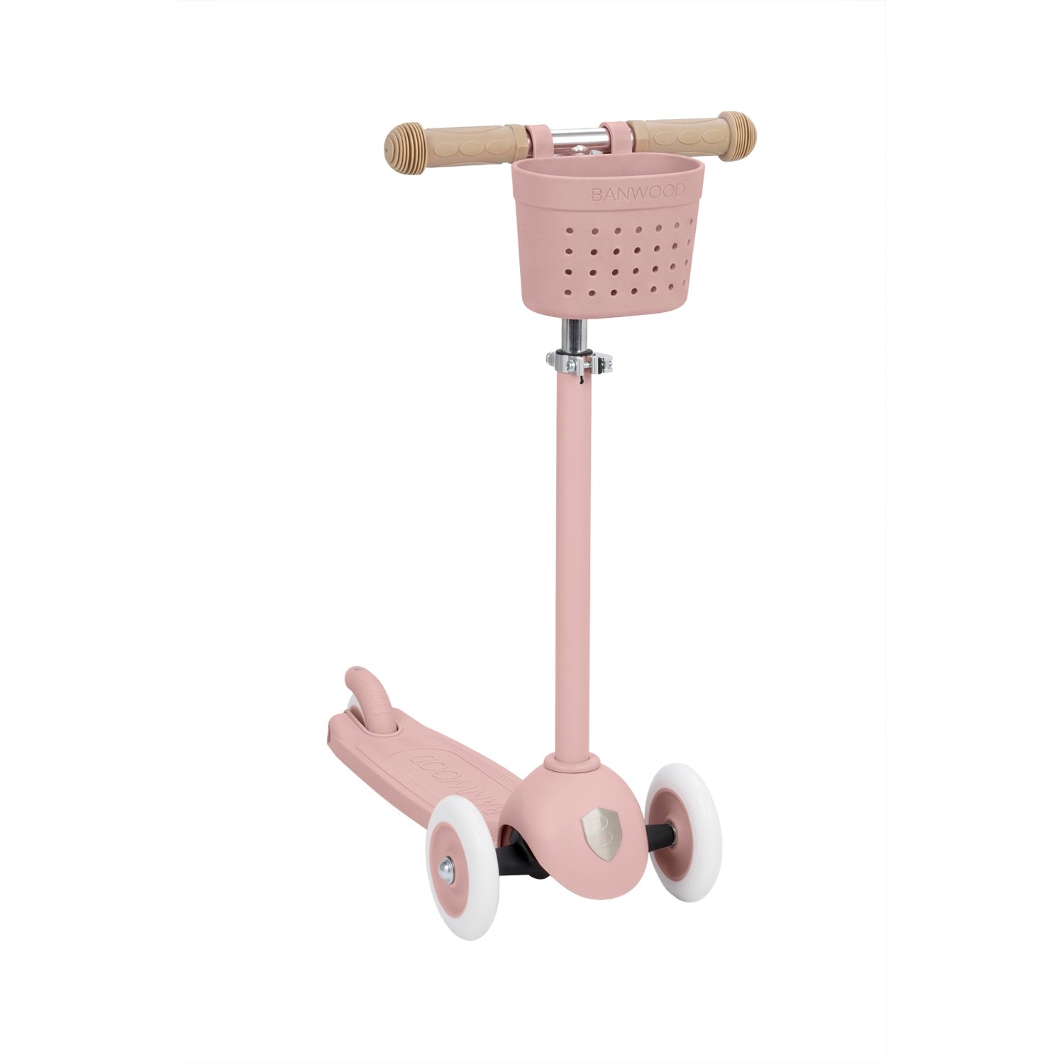 Banwood Eco Scooter Step Incl. Mandje | Dustyrose