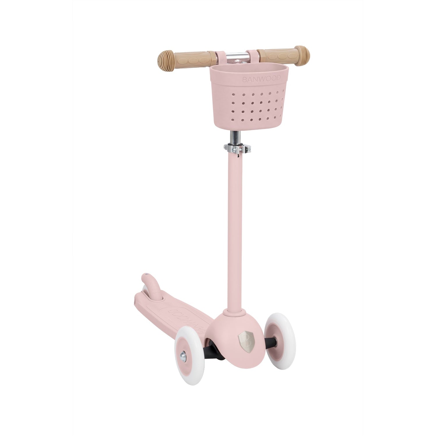 Banwood Eco Scooter Step Incl. Mandje | Faded Pink
