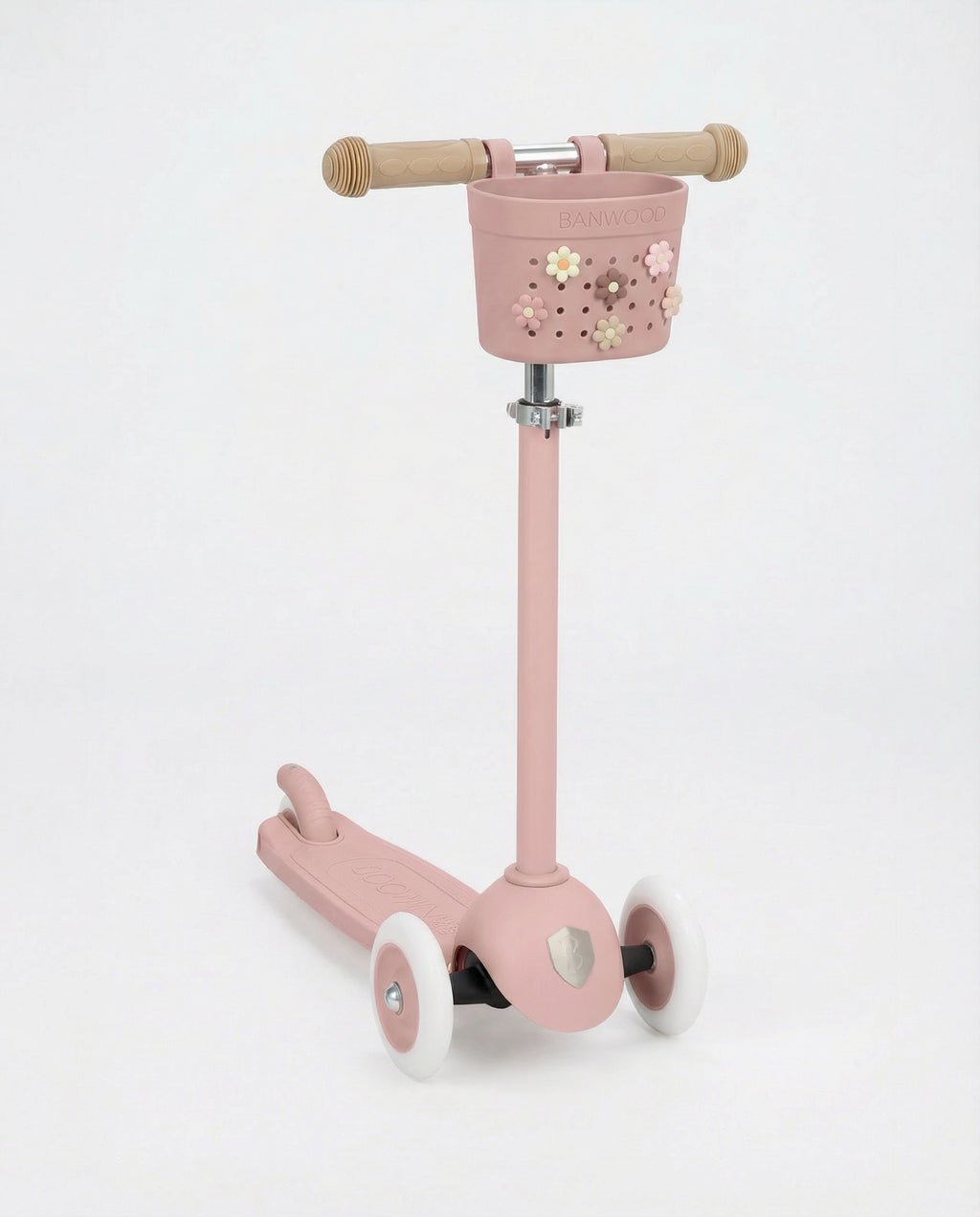 Banwood Fietsmandje Pin & Ride | Dusty Rose