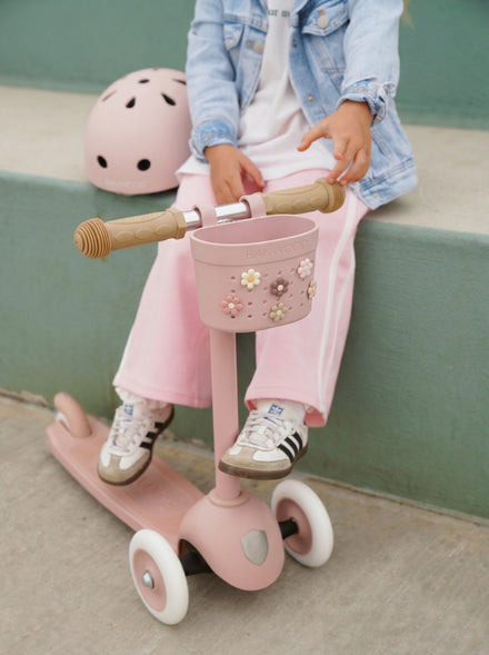 Banwood Fietsmandje Pin & Ride | Dusty Rose