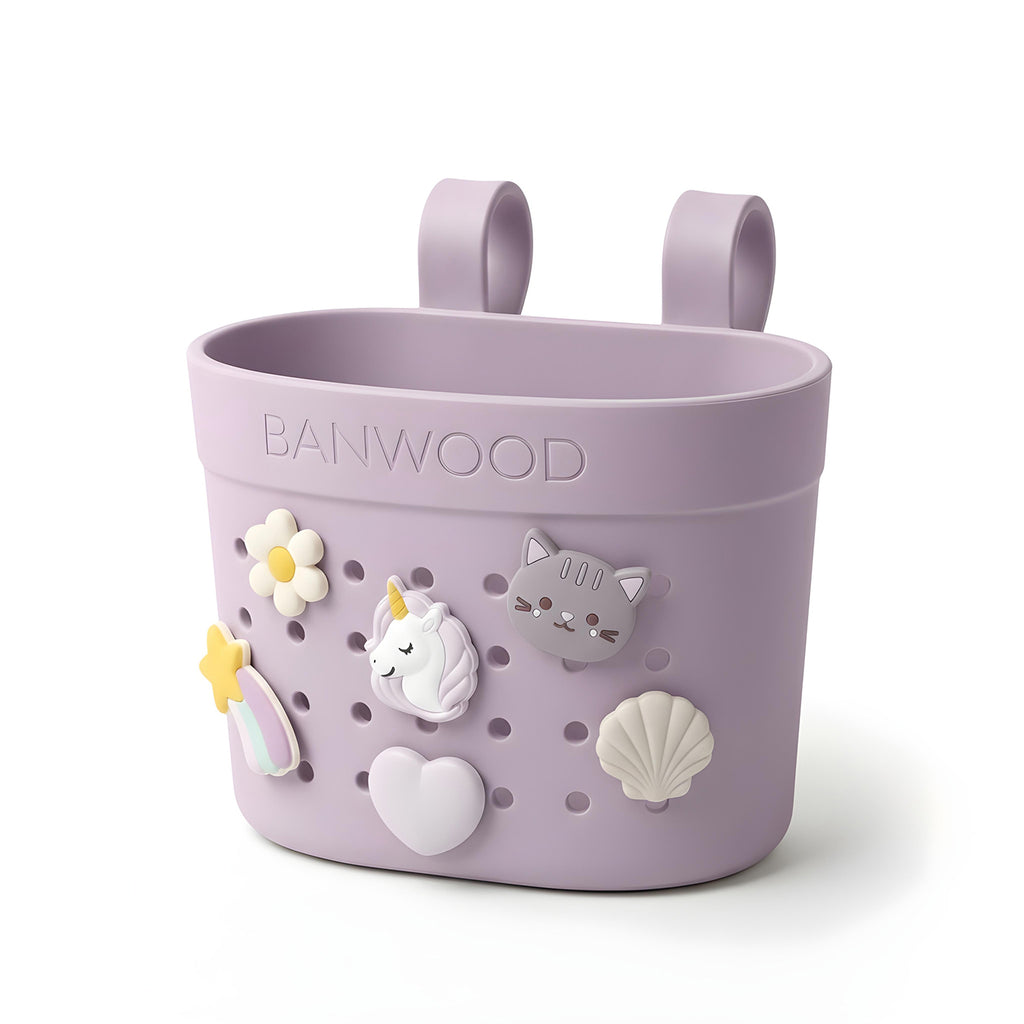 Banwood Fietsmandje Pin & Ride | Lavendel
