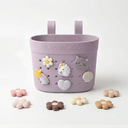 Banwood Fietsmandje Pin & Ride | Lavendel