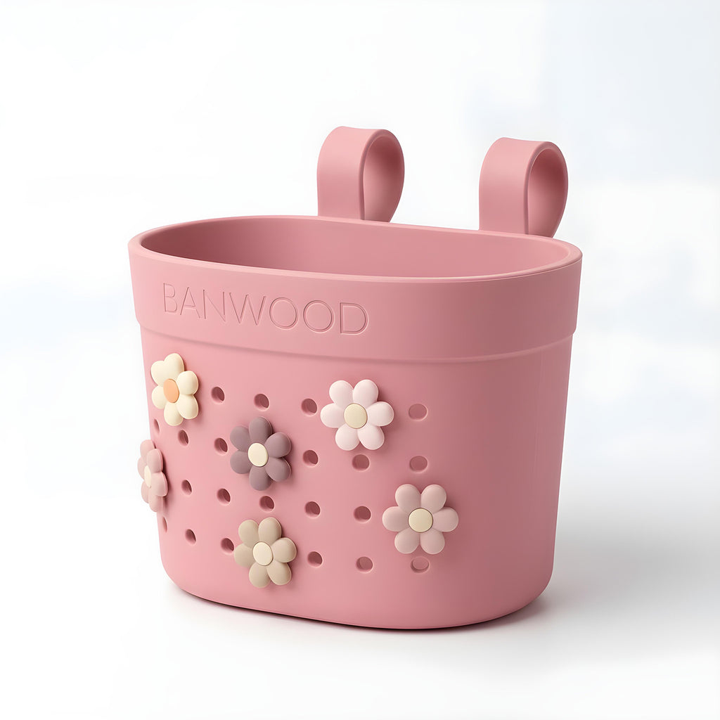 Banwood Fietsmandje Pin & Ride | Raspberry