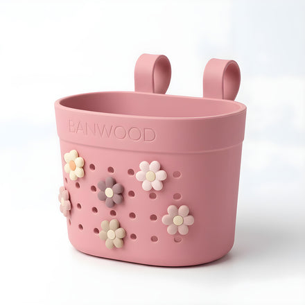Banwood Fietsmandje Pin & Ride | Raspberry