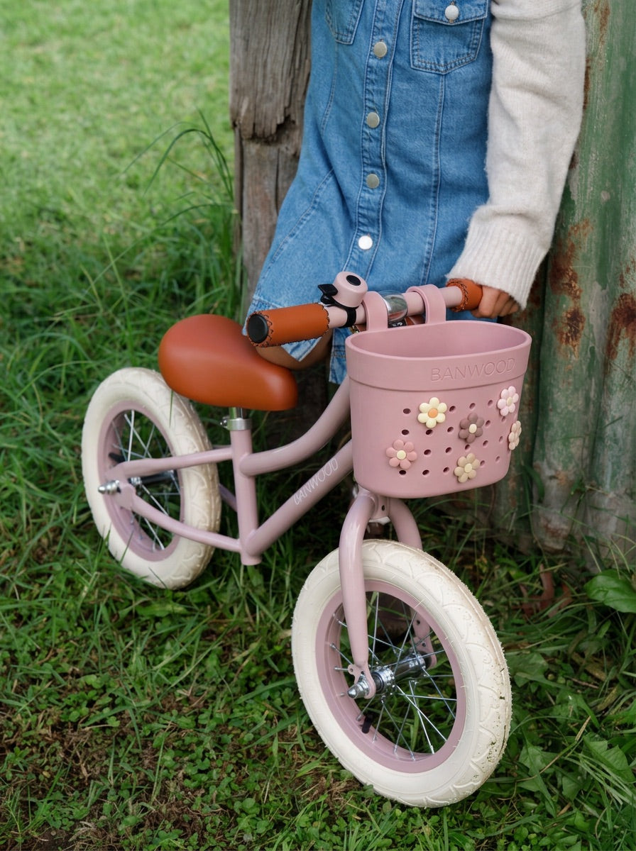Banwood Fietsmandje Pin & Ride | Raspberry