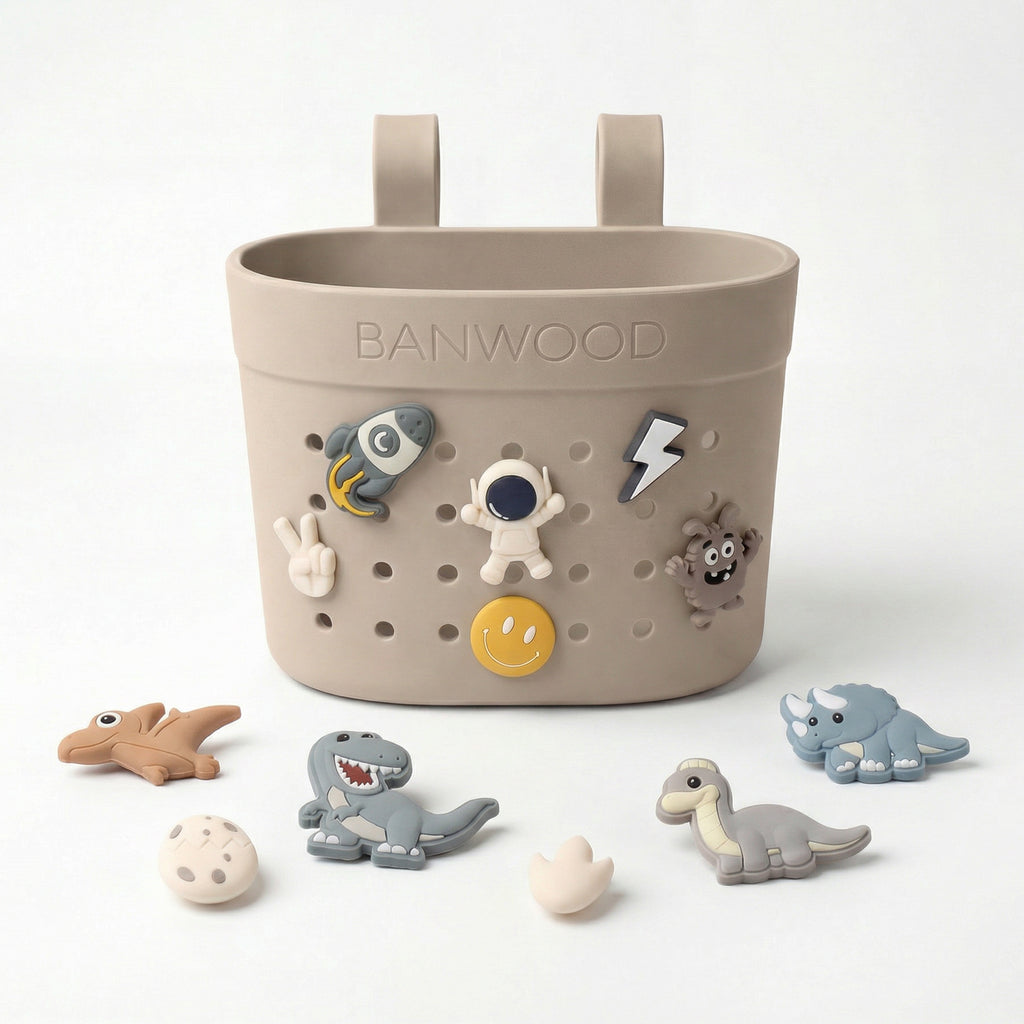 Banwood Fietsmandje Pin & Ride | Sand